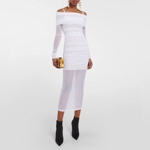 KIM DOLCE&GABBANA Tulle calf-length dress